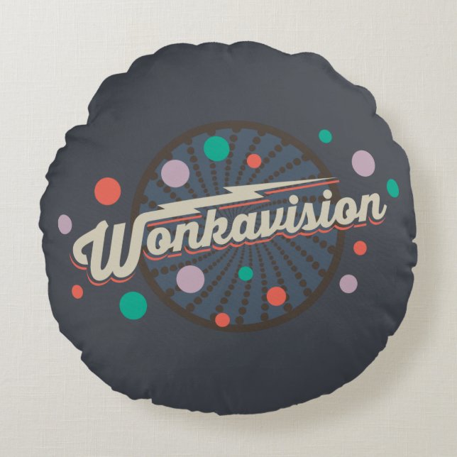 Wonkavision Logo Round Pillow (Front)