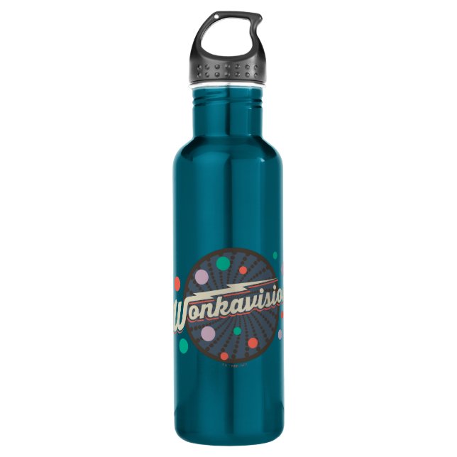 Wonkavision Logo Stainless Steel Water Bottle (Front)