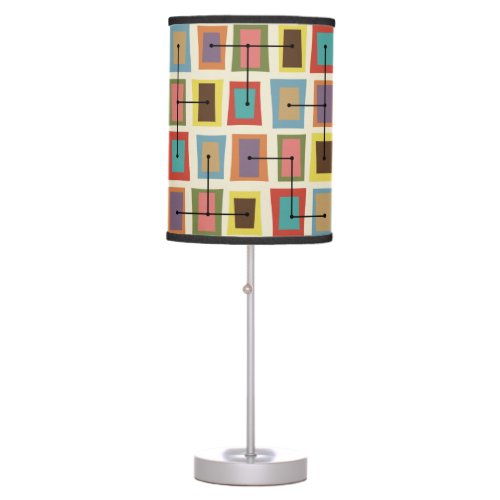 Wonky Doors Smaller Multicolored Table Lamp