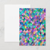 Wonky Rainbow Glitter Metal Mermaid Scales (Front/Back)