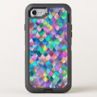 Wonky Rainbow Glitter Metal Mermaid Scales