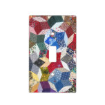 Wonky Star Quilt Light Switch Cover at Zazzle
