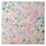 Wonky Trendy Rainbow Girl Metal Mermaid Scales Ceramic Tile<br><div class="desc">Shiny Wonky Trendy Rainbow Girl Metal Mermaid Scales Tile Design for your trendy girly chic marine themed stylish glam life. Great for summer, beach life and make everyday occasion special It is the perfect gift for her for the stylish lady, perfect for her birthday, sweet sixteen favor, bridal shower, perfect...</div>