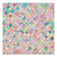 Wonky Trendy Rainbow Girl Metal Mermaid Scales