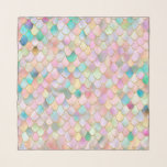 Wonky Trendy Rainbow Girl Metal Mermaid Scales Scarf<br><div class="desc">Shiny Wonky Trendy Rainbow Girl Metal Mermaid Scales Design for your trendy girly chic marine themed stylish glam life. Great for summer, beach life and make everyday occasion special It is the perfect gift for her for the stylish lady, perfect for her birthday, sweet sixteen favor, bridal shower, perfect summer...</div>