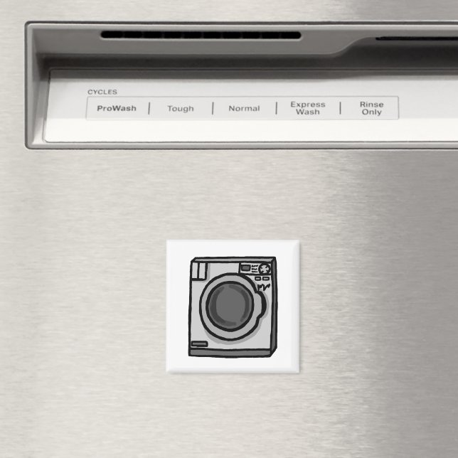 Wonky Washing Machine Magnet (In Situ (Dishwasher))