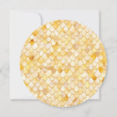 Wonky Watercolor Gold Glitter Metal Mermaid Scales (Front)