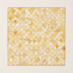Wonky Watercolor Gold Glitter Metal Mermaid Scales Scarf<br><div class="desc">Shiny trendy Wonky Watercolor Gold Glitter Metal Mermaid Scales Design for your trendy girly chic marine themed stylish glam life. Great for summer, beach life and make everyday occasion special It is the perfect gift for her for the stylish lady, perfect for her birthday, sweet sixteen favor, bridal shower, perfect...</div>