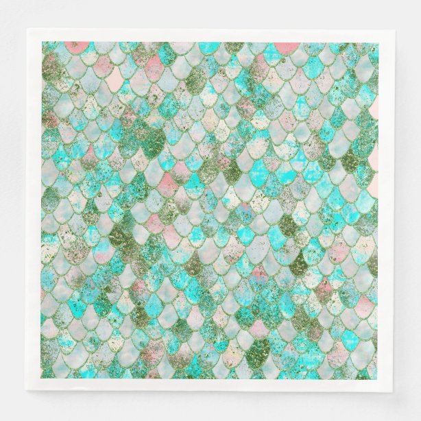 Mint Green Watercolor Paper & Party Napkins Zazzle