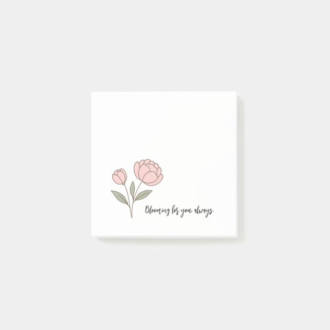 Wonky Zoo Peonies Notes (Front)