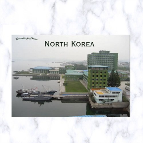 Wonsan Waterfront North Korea Postcard
