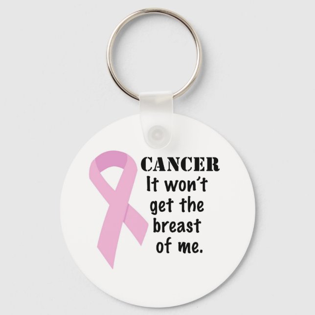 Won't get the Breast of me Keychain (Front)