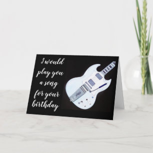 WON'T PLAY A SONG **60th BIRTHDAY CARD** Card