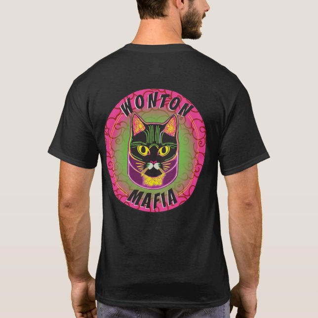 Wonton Mafia Cat Tee (Back)