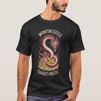 Wonton Sizzle Dragon Graphic Charlie’s Drizzle T-Shirt