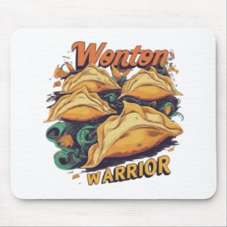 Wonton Warrior: Playful Mouse Pad Design