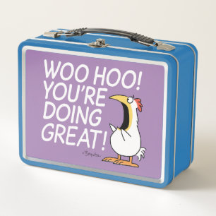WOO HOO! YOU'RE DOING GREAT! Sandra Boynton Metal Lunch Box