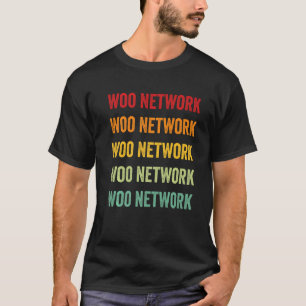 Woo Network Crypto Rainbow Text T-Shirt