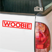 Woobie Stamp Bumper Sticker (On Truck)