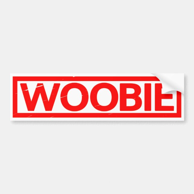 Woobie Stamp Bumper Sticker (Front)