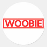 Woobie Stamp Classic Round Sticker