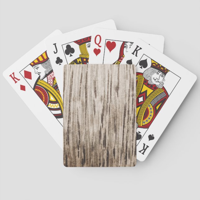 WOOD02 LIGHT BROWN WHITE WOOD TEXTURE BACKGROUNDS POKER CARDS (Back)