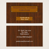 Wood 4 Wood Effect Business Cards (Front & Back)