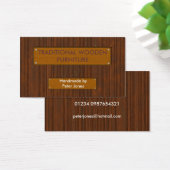 Wood 4 Wood Effect Business Cards (Desk)