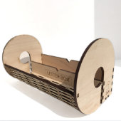 Wood “A” Number 10 Envelope Letter & Storage Box  (Front Right)