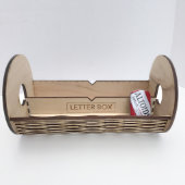 Wood “A” Number 10 Envelope Letter & Storage Box  (Top)