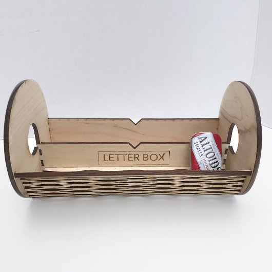 Wood “A” Number 10 Envelope Letter & Storage Box  (Top)