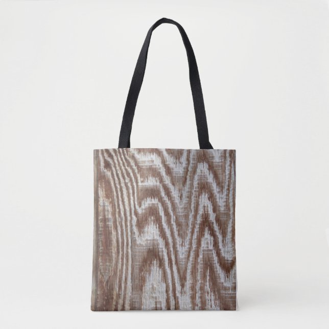 Wood Abstract Tote Bag (Front)