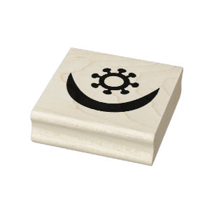 Wood Adinkra (Faithfulness) Rubber Stamp