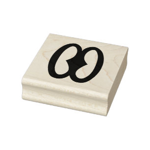 Wood Adinkra (Hope) Rubber Stamp