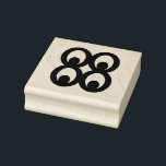 Wood Adinkra (Knowledge) Rubber Stamp<br><div class="desc">Use this West African Symbol Stamp to accent your all your DIY projects.</div>