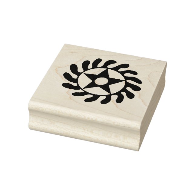 Wood Adinkra (Life Transformation) Rubber Stamp (Stamp)