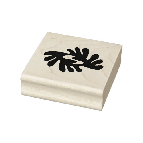 Wood Adinkra Peace and Harmony Rubber Stamp