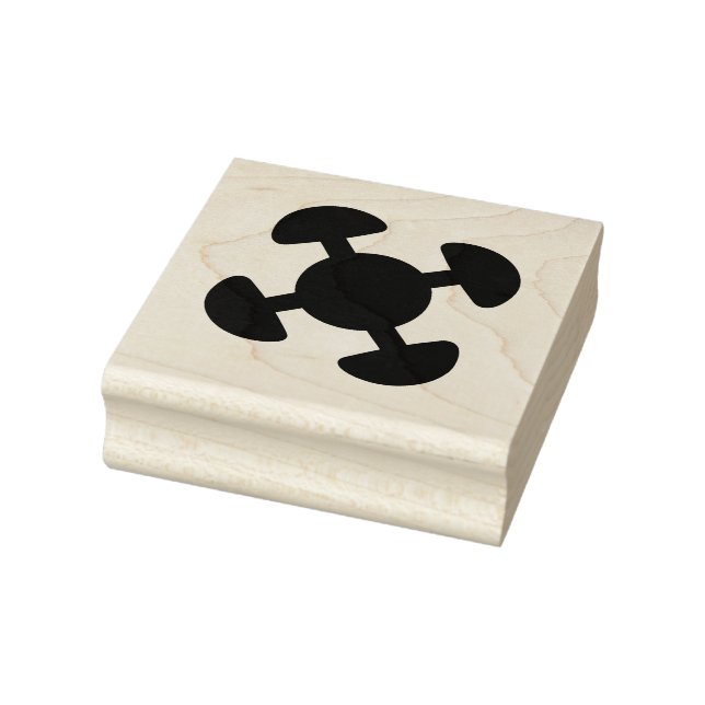 Wood Adinkra (Unity) Rubber Stamp (Stamp)