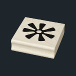 Wood Adinkra (Wisdom) Rubber Stamp<br><div class="desc">Use this West African Symbol Stamp to accent your all your DIY projects.</div>