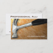 Wood and Hammer Business Card (Front/Back)