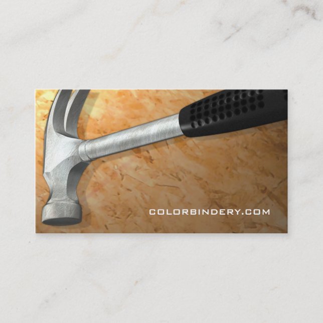 Wood and Hammer Business Card (Front)
