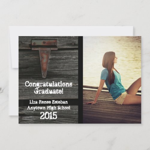 Wood and Hinge 2015 Photo Graduation Announcement
