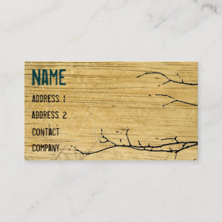 Wood and Ivy Business Card