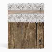 Wood and Lace Wedding Sign In Scrapbook Binder (Back)