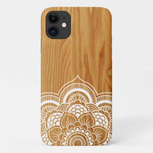 Wood and Mandala iPhone 11 Case