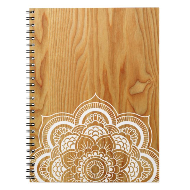 Wood and Mandala Notebook (Front)