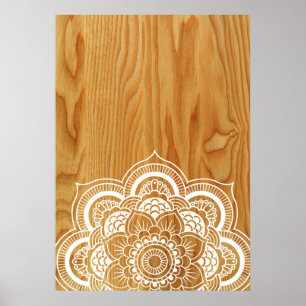 Wood and Mandala Poster