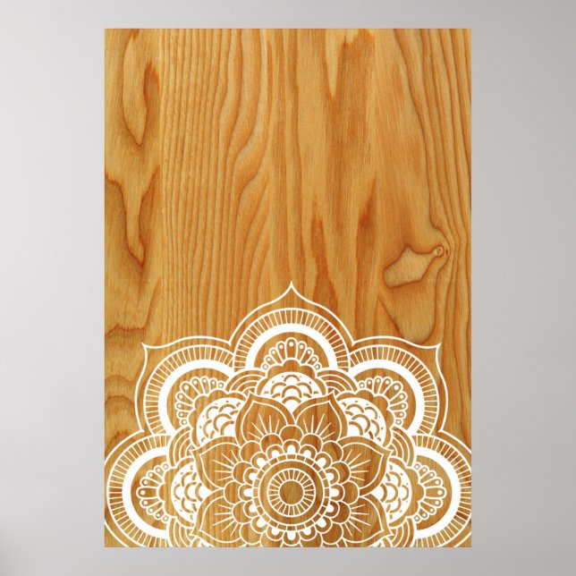 Wood and Mandala Poster (Front)
