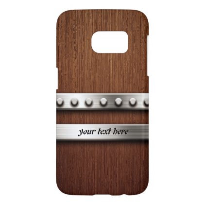 Wood and Metal Samsung Galaxy S7 Case