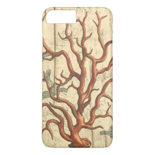Wood and Small Coral iPhone 8 Plus/7 Plus Case